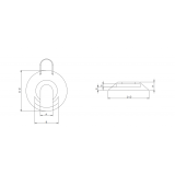 conic pad dimensions